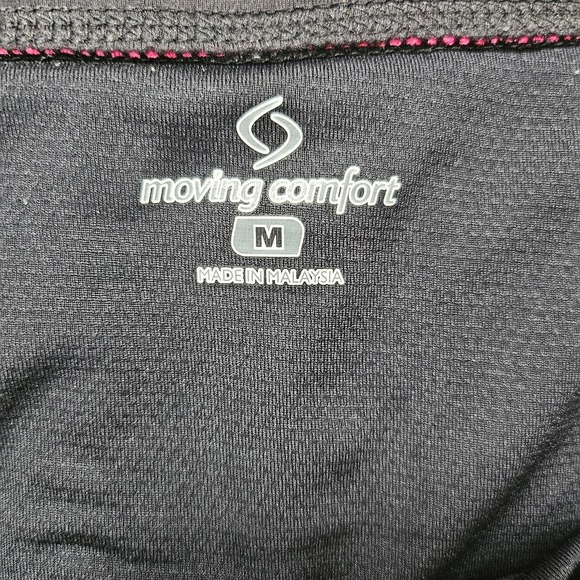 Moving Comfort Womens Black Mesh Panel Running Shorts Rear Zip Pocket Medium - Picture 6 of 11